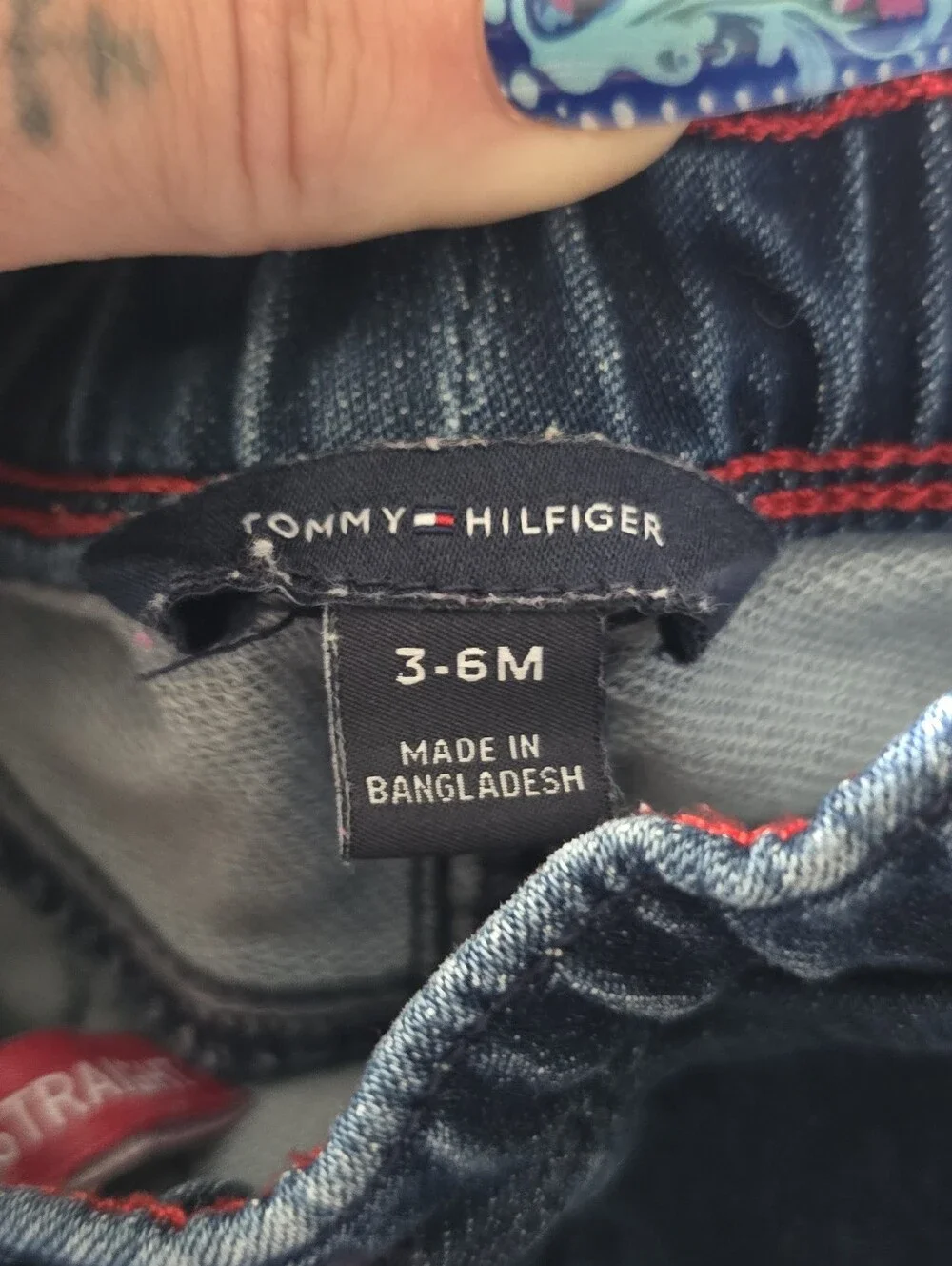 Tommy Hilfiger Infant Straight Slim Jeans - Size 0-3M